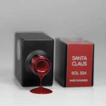 Umělé nehty Laif Gel lak červený SOL - 524 Santa Claus 10 ml