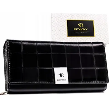 Peněženka Rovicky dámská peněženka z pravé kůže černá