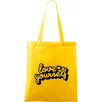 Love Yourself - Taška bavlněná - 42 x 38 cm ( Žlutá )