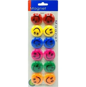 Dekorativní magnet PK magnet PK19-26 smajlík 12ks