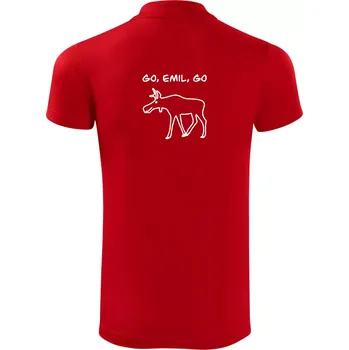 Pánská košile Go, Emil, go (Moňas) - Polokošile Victory sportovní (dresovina) - L ( Červená )