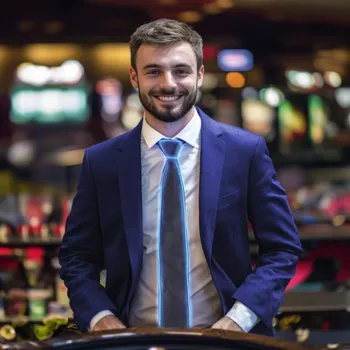 Karnevalový doplněk Kravata LED svítící modrá