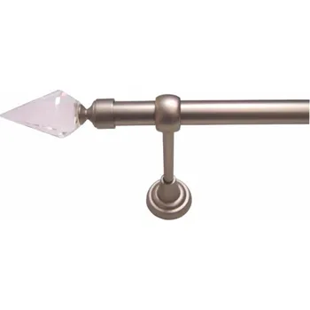 Garnýž URBÁNEK Garnýže kovové OP pr.19 mm matný chrom Orfeus - 160 cm