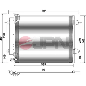 Ventilátor topení a klimatizace Kondenzátor klimatizace JPN 60C9141-JPN