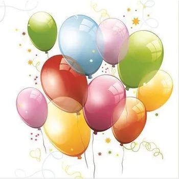 Papírový kapesník Ubrousky Balloon, 3 vrstvy, 33 x 33 cm ,balení 20 ks 380143