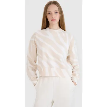 Dámská mikina Dámská Tepláková mikina 4F bez kapuce - bílá RL