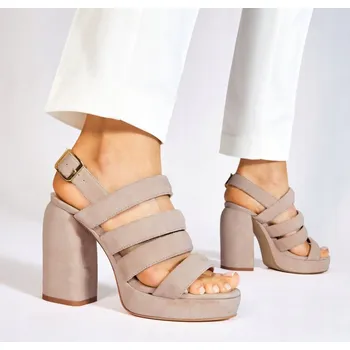 Dámské sandále EVA MINGE DÁMSKÉ SANDÁLY RŮŽOVÉ KOŽENÉ VEL. 39 3W8G1*