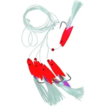 Sportcarp ICE Fish návazec rybky Red 3/0, 140 cm ø 0,50 mm 5 ks