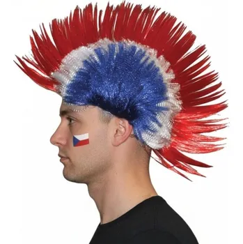 Karnevalová paruka Paruka punk český fanoušek