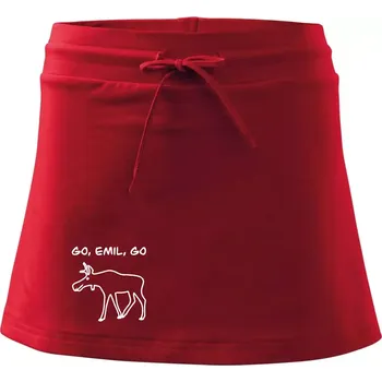Dámská sukně Go, Emil, go (Moňas) - Sportovní sukně - two in one - M ( Červená )
