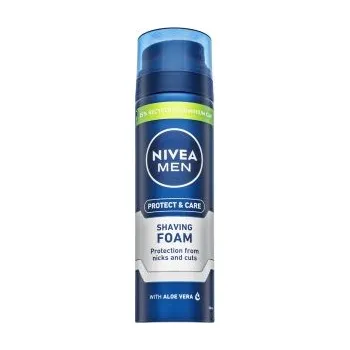 Přípravek po depilaci a epilaci Nivea Men pěna na holení Protect & Care Shaving Foam 200 ml