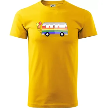 Pánské tričko LGBT busík - Triko extra velké (5-8XL) - 6XL ( Žlutá )