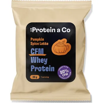 Protein ProteinaCo CFM WHEY PROTEIN 80 - 30 g Vyber si z těchto lahodných příchutí: Pumpkin Spice Latte