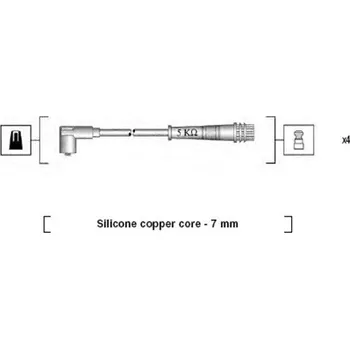 Zapalovací kabel Sada kabelů pro zapalování MAGNETI MARELLI 941095790617