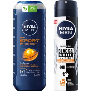 Sprchový gel NIVEA MEN Sprchový gel 250 ml + antiperspirant ve spreji 150 Ml + míč