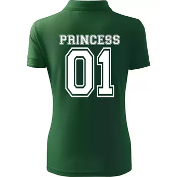 Princess 01 - Polokošile dámská Pique Polo - XS ( Lahvově zelená )