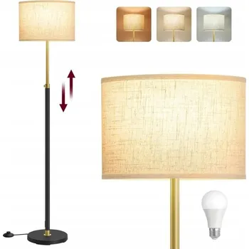 Stojací lampa Stojací lampa Vasagle Moderní lampa E27 6 W černá, zlatá