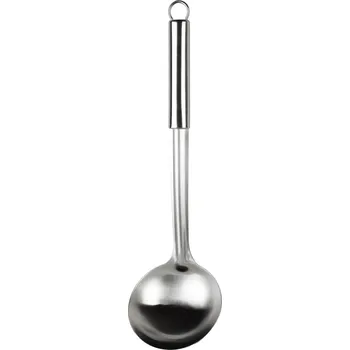 Naběračka Nerezová naběračka BASIC KITCHEN 34,5 cm stříbrná