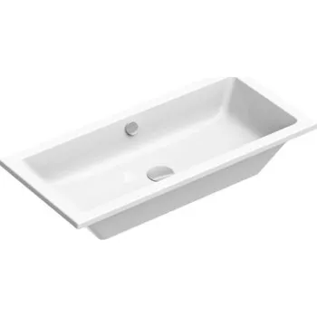 Umyvadlo Catalano ZERO umyvadlo 80 cm, s přepadem, Cataglaze+Silver Titanium