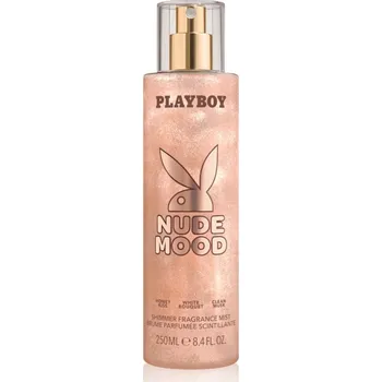 Tělový sprej Playboy Nude Mood tělový sprej se třpytkami pro ženy 250 ml