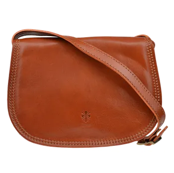 Kabelka NovaKabelka.cz Kožená italská crossbody kabelka Marzia Marrone Chiaro