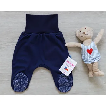 Dupačky AMÁLKA Bavlněné polodupačky tmavě modré, mořský svět Velikost: 62