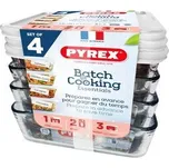 SADA DÓZ PYREX 4KS, 4X1,5L, SKLO