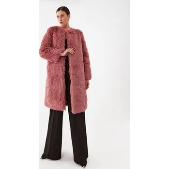 Dámský svetr TWINSET Kožešina 232TP2300 Růžová Regular Fit 48