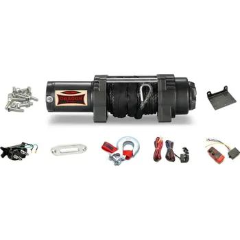 Elektrický ATV naviják 2,7t 12V syntetické lano 15m DRAGON WINCH DWH 6000 HDL