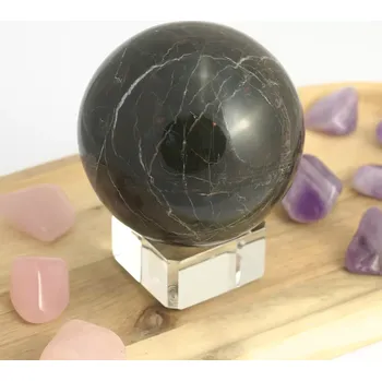 Onyx černý - koule 7,5 cm (550g) č. 1 - klid, vnitřní stabilita a ochrana