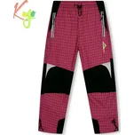 Dívčí plátěné kalhoty fuchsiové Kugo FK7605