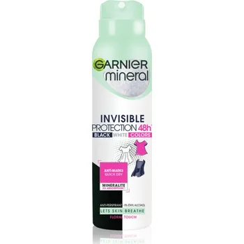 Garnier Mineral Black White Color antiperspirant ve spreji 150 ml