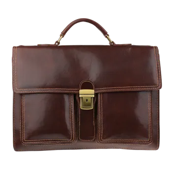 Pánská aktovka NovaKabelka.cz Kožená aktovka Porzia Marrone