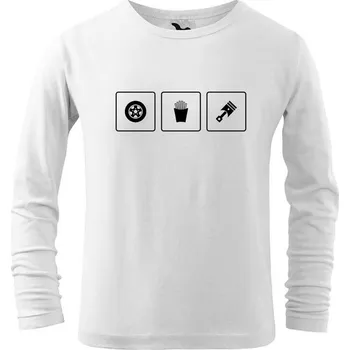 Chlapecké tričko DOBRÝ TRIKO Dětské triko Auta a hranolky Velikost: 158/12 let, Barva: Bílá