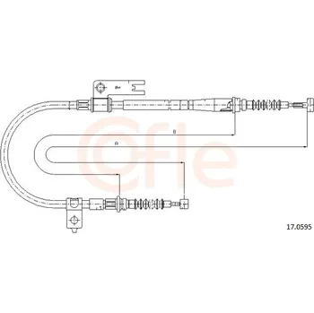 Auto-moto Lanko ruční brzdy COFLE 17.0595