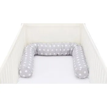 Dětská postýlka FILLIKID Válec Jersey dots grey