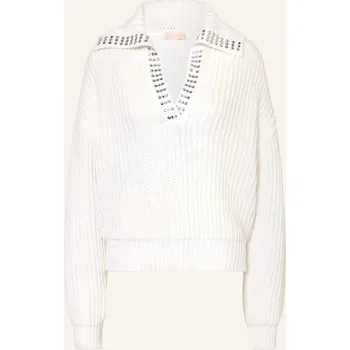 Dámský svetr Liu Jo Dámský Svetr S Ozdobnými Kameny, bílá, 38