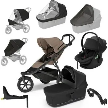 Kočárek Thule Urban Glide 3 Kompletní kočárek + Autosedačka Maple + Základna + Příslušenství - Taupe/Black