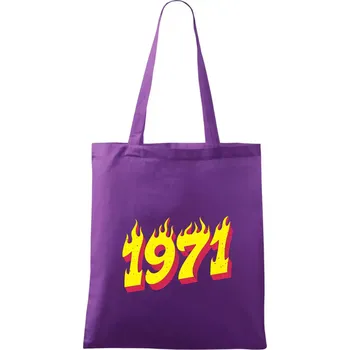 Narozeniny v ohni 1971 - Taška bavlněná - 42 x 38 cm ( Fialová )
