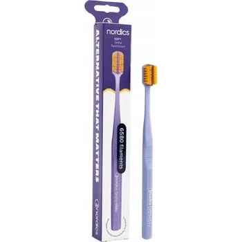 Zubní kartáček Kartáček Nordics fialový pro ortodontické aparáty