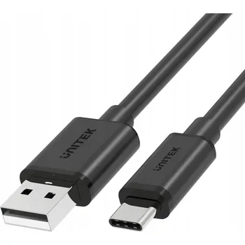Datový kabel Kabel Unitek USB - USB typ C 3 m černý