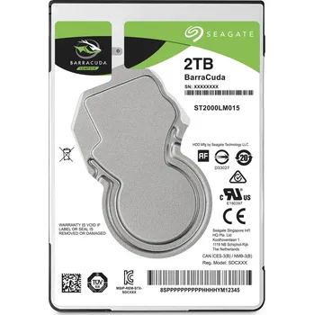 Pevný disk SEAGATE BARRACUDA 2TB 5.4K 128MB SATA III 2.5'' ST2000LM015 FW: SDM1