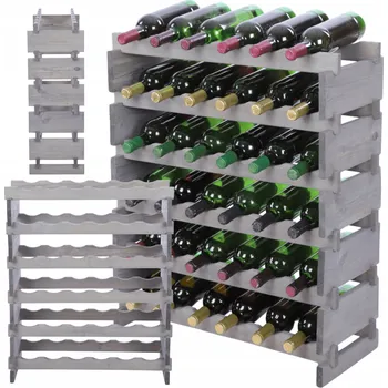 Stojan na víno Stojan na lahve modulární regál na víno 6x6 lahví STAV JAKO KOSTKY ECO