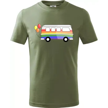 Dětská móda LGBT busík - Tričko dětské bavlněné - 158 cm/12 let ( Khaki )