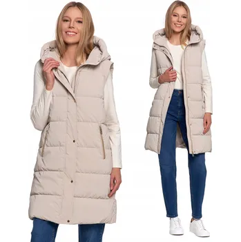 Dámská vesta VESTA prošívaná vesta s dlouhým rukávem na podzim, teplá, MORAJ XL