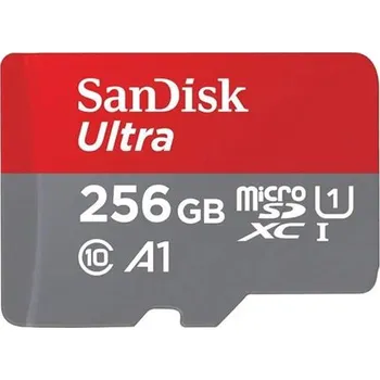 Počítač Paměťová karta Sandisk Ultra microSDXC 256GB 150 MB/s A1 Class 10 UHS-I, s adaptérem