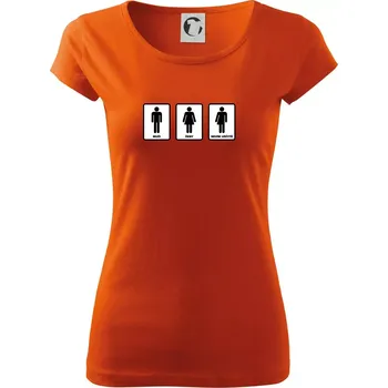 Muži, ženy, nevím to určitě (Hana-creative) - Dámské triko Pure - L ( Oranžová )