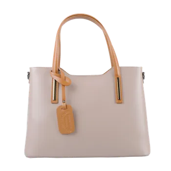 Kabelka NovaKabelka.cz Kožená italská kabelka Isidora Taupe Camel