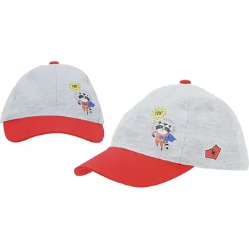 Kšiltovka KYSLÁKOVKA S KŠILTEM ČEPICE PRO CHLAPCE ŠEDÁ MÝVAL YOCLUB 46-50