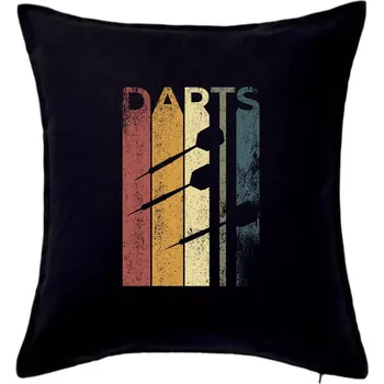 Polštář Darts vintage - Polštář 50x50 - 50x50 - Pouze potah ( Černá )